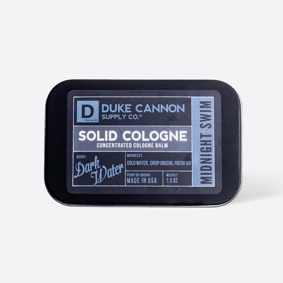 2 TINS Duke Cannon Solid Cologne : Midnight Swim.       **TWO TINS FOR $40*** - Picture 3 of 4